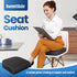 SweetSlubr Tailbone Seat Cushion for Pain Relief, Office Chair Cushion, Memory Foam Large Cushion with Non-Slip Cover