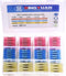 DINGYUAN 200pcs Waterproof Butt Connectors, Heat Shrink Marine Wiring Connectors, Crimp Butt Splice Terminal Kit