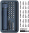 HOTO 25-Piece Upgraded Electric Screwdriver Kit, 1/4'' Hex, Magnetic Lid, 1500mAh Rechargeable
