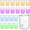 20 Pcs 50 ml Beaker, Low Form Griffin High Borosilicate Glass Measuring Beakers for Laboratories, Home Use