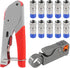 RG6 RG59 Coax Cable Compression Crimper Tool Kit, with 10 pcs Coaxial Compression Fittings