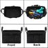 Storage Tool Case, 13.8 x 7.8 x 7.8 Inches, Rectangular Waxed Canvas Fabric Collapsible Tool Bag (Black)