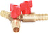 Joywayus 5/16" Hose Barb - Y Shaped Type 3 Way Union Intersection/Split Brass Shut Off Ball Valve Fitting