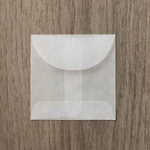 LUXPaper Glassine Open End Square Envelopes | 2 3/4" x 2 3/4" | 30lb. Text | 250 Qty