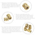 DYWISHKEY 400 Pieces M2 M3 M4 M5 Female Thread Knurled Nuts Brass Threaded Insert Assortment Kit
