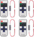 ACEIRMC 4pcs RF Mini Wireless Remote Controller 11 Key with DC 5-24 V
