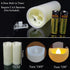 2"x5" LED Battery Operated Candles Plastic Flickering Flameless Candles with Timer Outdoor Waterproof Wedding Party