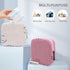 Teircno Sanitary Napkin Storage Bag, Corduroy Period Bag for Women, Cute Portable Period Pouch with Zipper, Sanitary