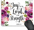 SSOIU Bible Verse Quotes Mouse Pad, Joy of The Lord is My Strength Scripture, 9.5 x 7.9 Inch