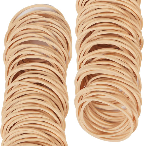 Rubber Bands Size 16, Light Brown, 600 Pcs for Office Supplies and File Folders