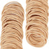 Rubber Bands Size 16, Light Brown, 600 Pcs for Office Supplies and File Folders