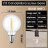 SEVSONSNZZ G40 Bulbs E12/C7 Bulbs Dimmable Bulbs 15 Pack Led Replacement Plastic Light Fits Waterproof Shatterproof