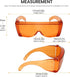 Calabria Fitover Dental Safety Glasses for Teeth Whitening, LED Light Eye Shield Goggles in Blue/Red