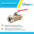 SharkBite 1 Inch PVC x 3/4 Inch CTS Ball Valve - Push to Connect Brass Plumbing Fitting