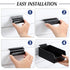 6 Pack Slatwall Bins with Hooks Set, Wall Mounted Storage Bins for Organizing Accessories, Tools, Office, Black