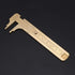 Double Scale Vernier Calipers: Brass Sliding Gauge for Measuring Jewelry (100mm)