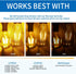 ANWIO Dimmable Vintage LED Edison Bulbs, 5W (60W Equivalent), 500lm, 2700K Warm White Light, E26 Medium Base, Clear
