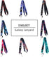 DMLSKY Black Red Lanyard for Keys, Keychain ID Badge Holder with Safe Removable Buckle & Clip