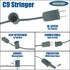 C9 Set 25 Dimmable, Novelty Lights Clear Christmas String Light - Foot, Indoor/Outdoor, Green Wire