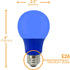 Xtricity LED A19 Blue Light Bulbs, 5W A19/5W/B/LED (40W Equivalent), E26 Medium Base, 120V, Blue, Porch, Holiday