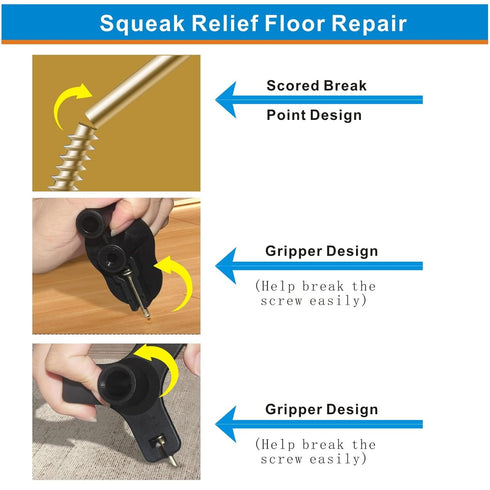 Squeaky Floor Repair Kit, 3233 Woodworking Project Kits to Fix Squeaky Floors for Wood and Carpeted Floors