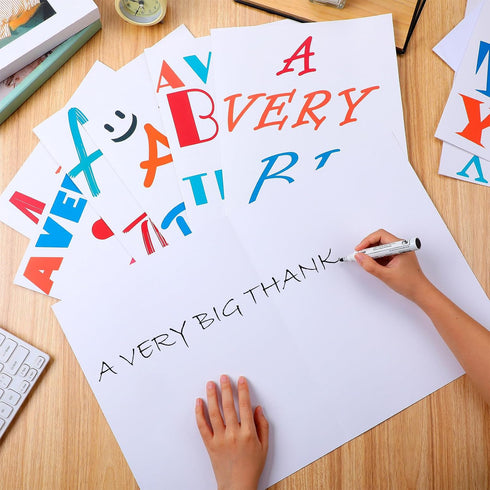 9 Sets 14 22" 9 etec Big Thank You Cards with Envelope x Jumbo Giant Appreciation Card Oversize Large Greeting Message
