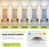 1PACK 5CCT 7Inch 15W 100W Closet hepside Flush Mount LED Ceiling Light Fixture & Equivalent Light Fixture,Small Round