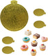 3-1/2" (9 cm) Round Mini Single Portion Cake Board, Cardboard Cake Base (Gold), 100 pcs