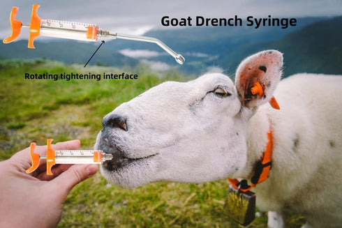 1 Pcs Goats Feed Water Filler, Drench Nozzle, Reusable Adjustable Dosage for Cattle, Sheep, Goats