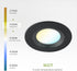 6 Inch 12W 2700K-5000K 1009LM 6 Inch, Dimmable ASD Black Retrofit LED Recessed Lighting - Can Lights for Ceiling Black