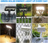 360 3 IP65 Gate,(1) Solar Outdoor LED Motion Sensor Lights, Solar & USB Dual Charging, Adjustable Octopus Stand