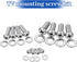 Yuomeaz 24Pcs (M4 M6 M8) Universal TV Mounting Screws Kit, Stainless Steel Monitor Mounting Screws, Monitor Stand Screw