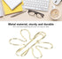 Cute Paper Clips, 100pcs Funny Planner Clips, Innovative Design, Anti Rust Gold Paper Clips for Office, Home, School