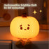Adorable Rechargeable Pumpkin Night Light for Kids' Nursery - Soft Silicone Bedside Lamp