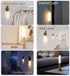 FR.Tooc 2PCS) Wall Sconces, Smart Portable Sensor Night Light Wood USB Rechargeable Magnetic Night Light for Bedroom