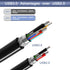 3.0 25Ft, (25Ft/8m) Tan QY USB Cable A Male to B Male Type A to B Male Compatible with Hard Disk