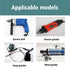 Rubber Polishing Burrs Bits, Bullet Cylinder Shape Mounted Point Polishing Bits for Electric Drill, Rotary Tool