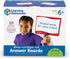 Learning Resources Write-on/Wipe-Off Answer Boards, Set of 10 Erasable Boards, Ages 6+