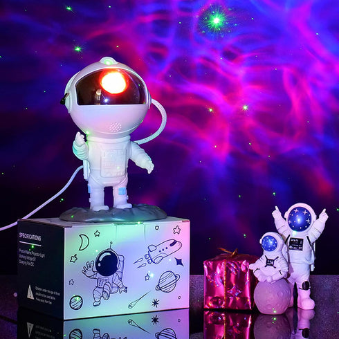 8 Astronaut Galaxy Projector, Star Projector, Astronaut Light Projector with Colors LED Nebula, Starry Night Light