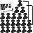 T Nut Screw Replacement Sets with Thread Locking Screws, Wrench and Nuts - Compatible with Standard Rail Systems,