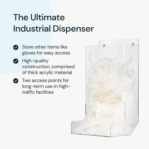 Acrylic Dispenser Bin for Bulk Storage, Safety Glasses Holder
