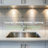 110V Dimmable, 2700K,6 Kitchen Cabinet Undereath Light Kit, Backsplash Back Lighting, Plugged in & Hardwired, RF Remote