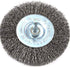 Forney 72739 Wire Wheel Brush, Coarse Crimped, 1/4-Inch Hex Shank, 4-Inch-by-.012-Inch