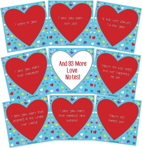 Love 101 Tear-Off Lunch Box Notes for Kids - Motivational, Back to School Essentials, Ages 8+, Summer Camp