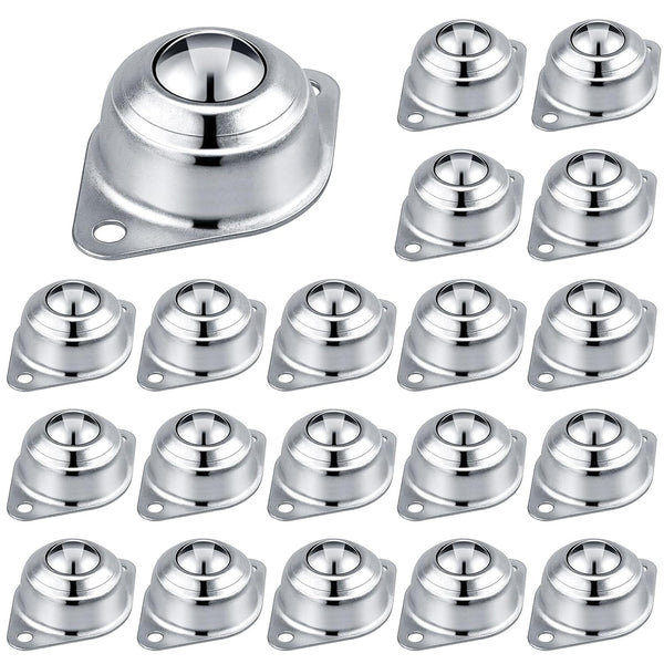 Conveyor Rollers, 1" Heavy-Duty Support Roller Bearings, 20 PCS for Smooth Rotation in Workshops