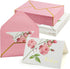 90 Pack, 4x6 VANRA Floral Thank You Cards with Envelopes and Stickers Bulk Pink Thank You Note Cards with Envelopes