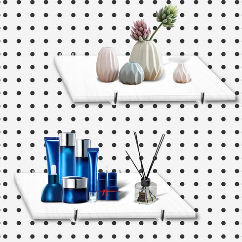 NORJIN 8 Pcs 8 Inch Metal Pegboard Hooks, Pegboard Accessories for Workbench, Kitchen, Garage, Retail Shop, Office