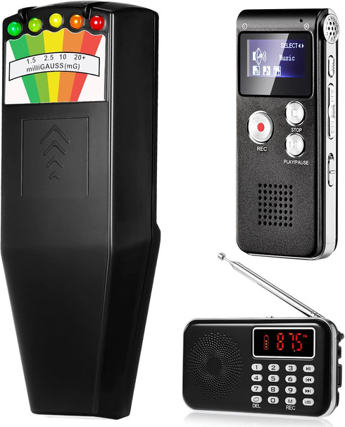 Relaxweex 3 Pcs Ghost Hunting Equipment Kit Includes 1 Pcs 8GB Audio Recorder