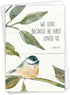The Best Card Company Anniversary Greeting Card with Envelope - Loving Scripture Birds Stationery for Spouse C7108JANG