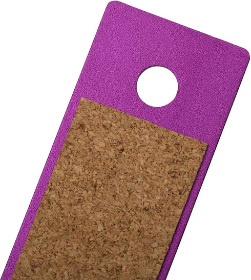 JAM PAPER Strong Aluminum Ruler - 12 Inch Metal Ruler with Non-Skid Cork Backing - Purple Metallic